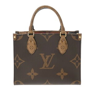 Louis Vuitton Monogram Reverse On the Go Brown Canvas Handbag